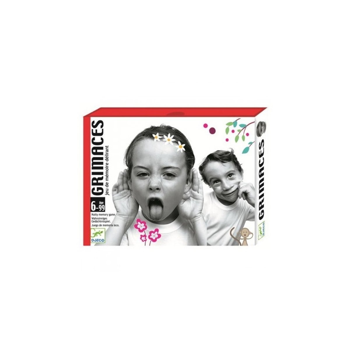 Jeu de cartes - Grimaces multicolore, DJECO
