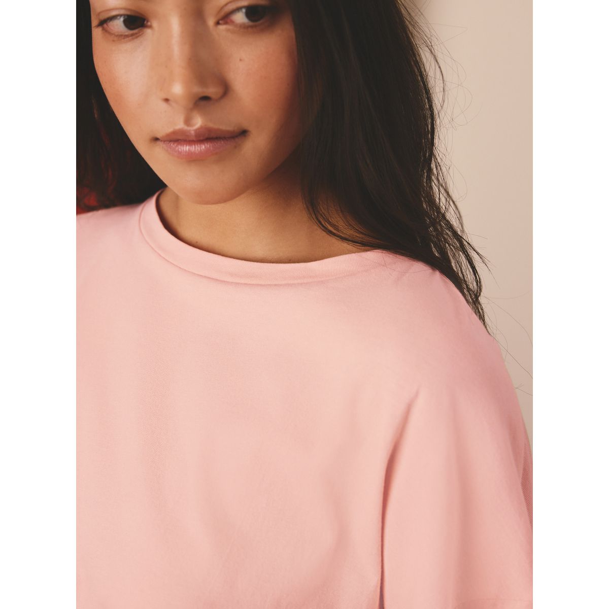 Pyjama manches courtes rose corail rayé, NEXT