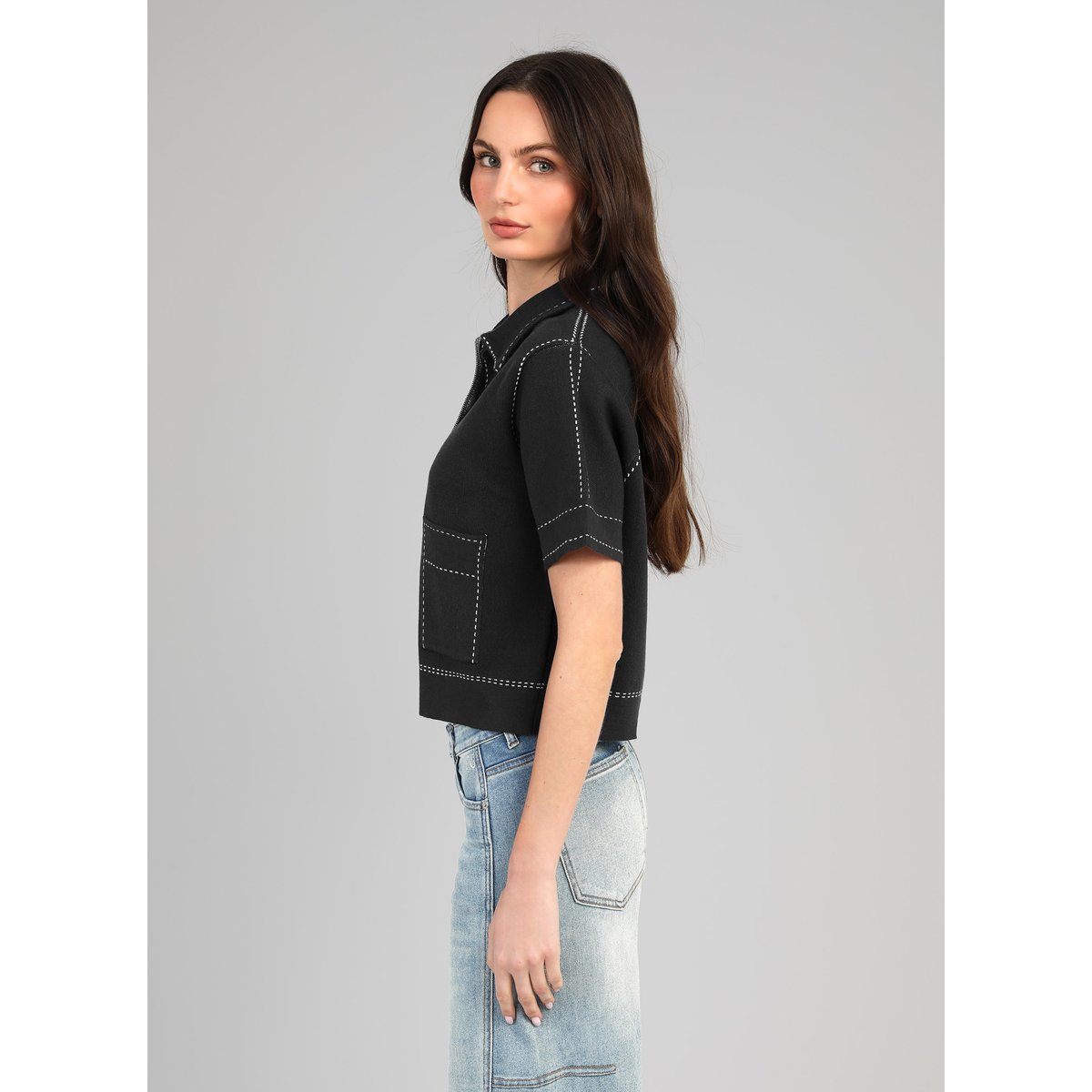Gilet LEBILLY noir, AN'GE