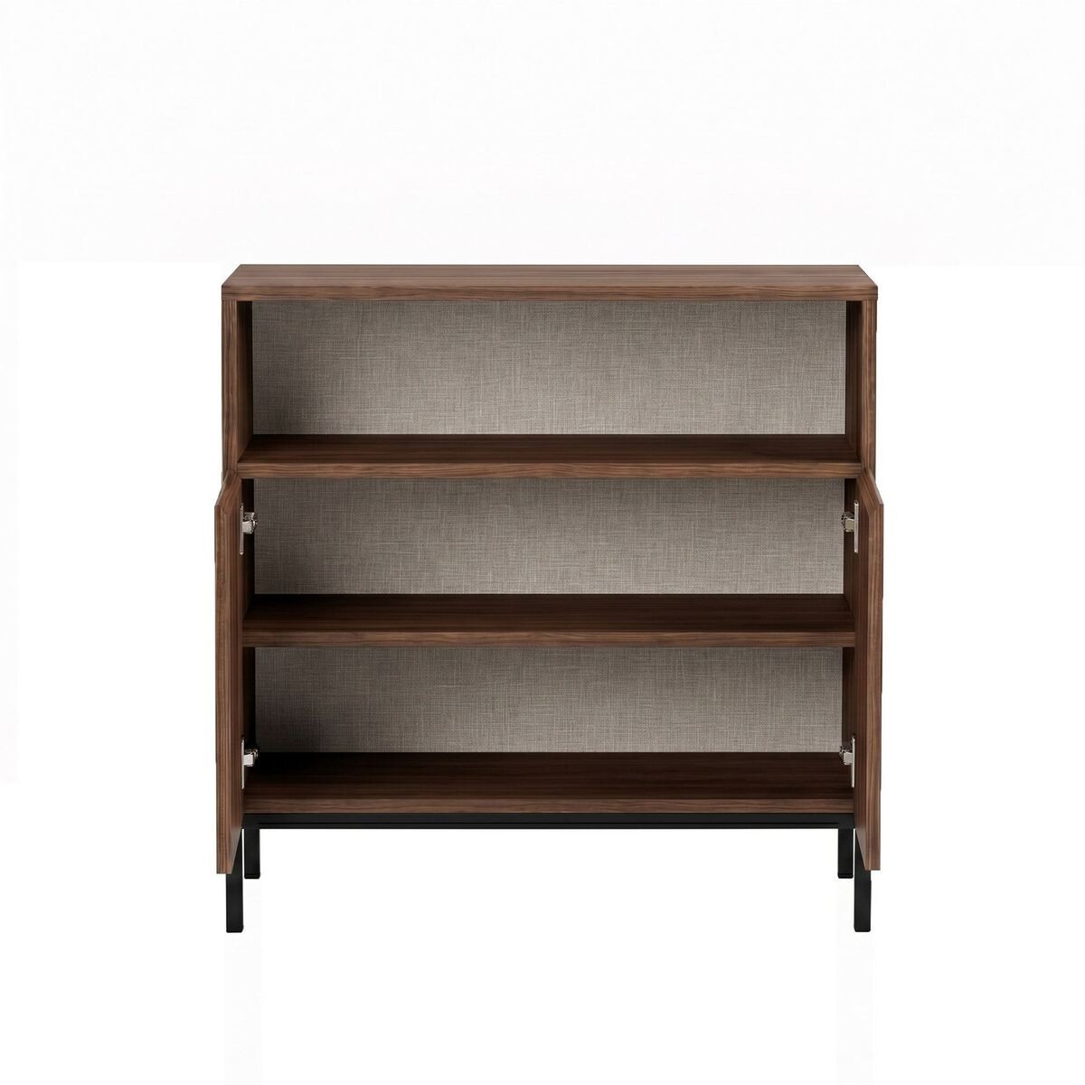 Petit buffet 2 portes 1 niche - OLIVER noyer, CALICOSY