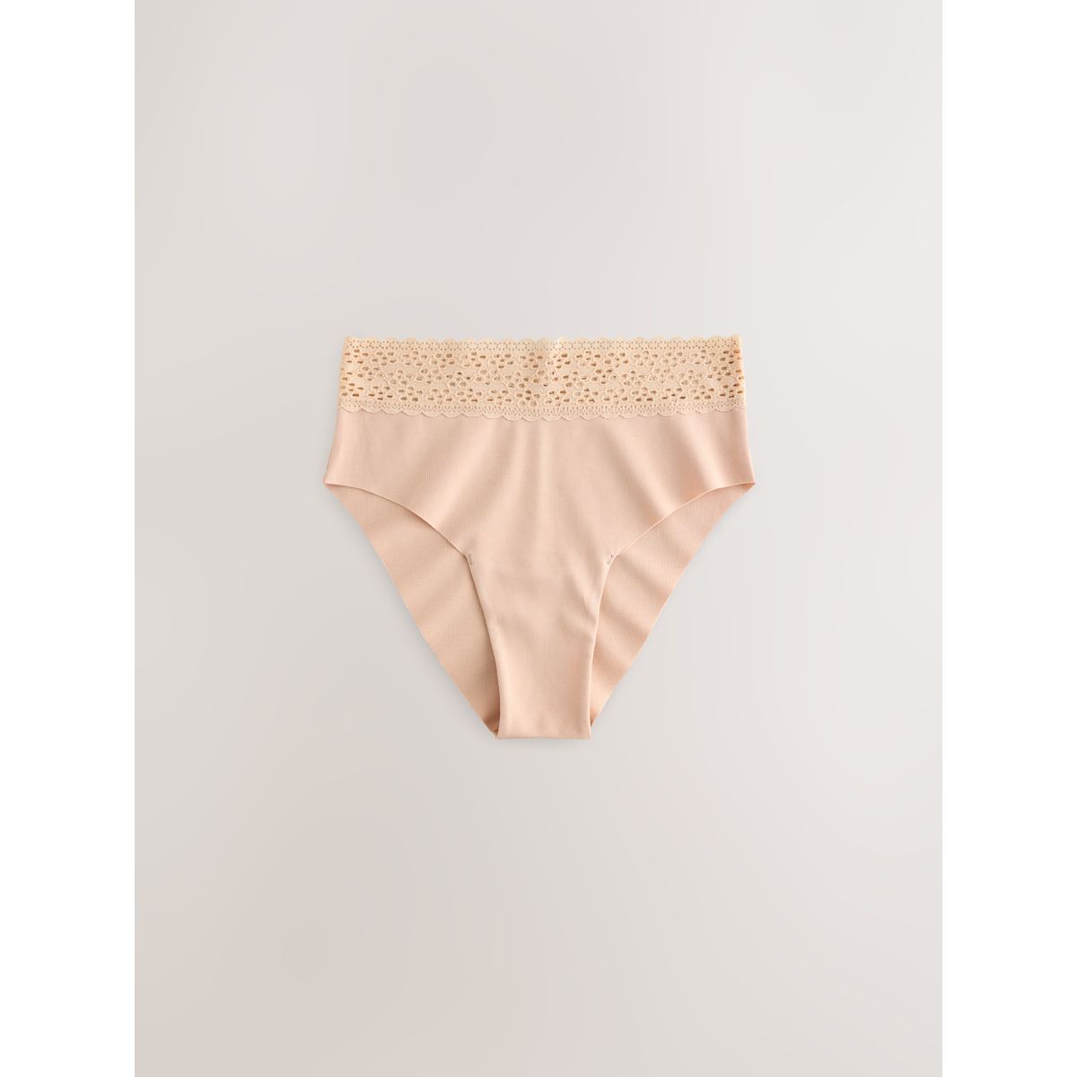 Culotte invisible coton et dentelle, lot de 3 noir/blanc/nuit/praline, NEXT