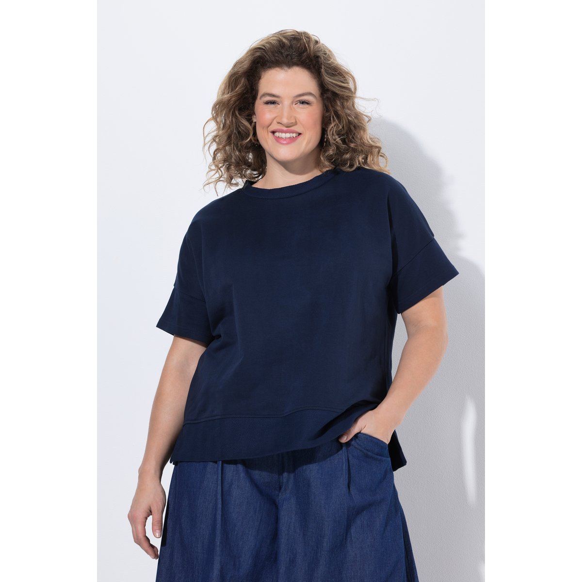 Sweat-shirt marine, ULLA POPKEN