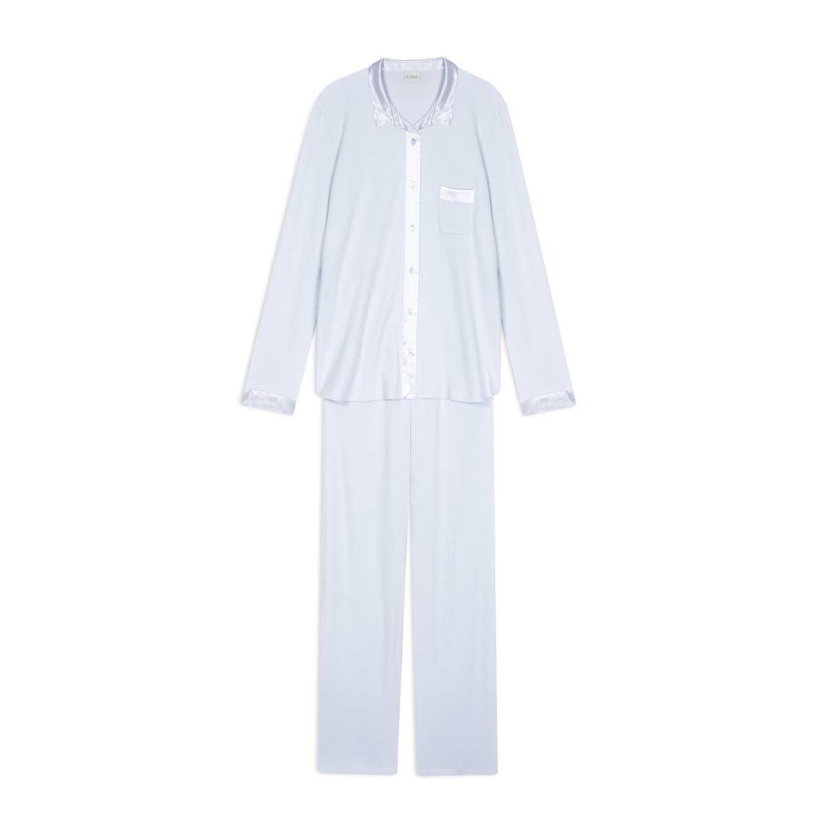 Pyjama boutonné en coton ANDY 106 bleu, LE CHAT