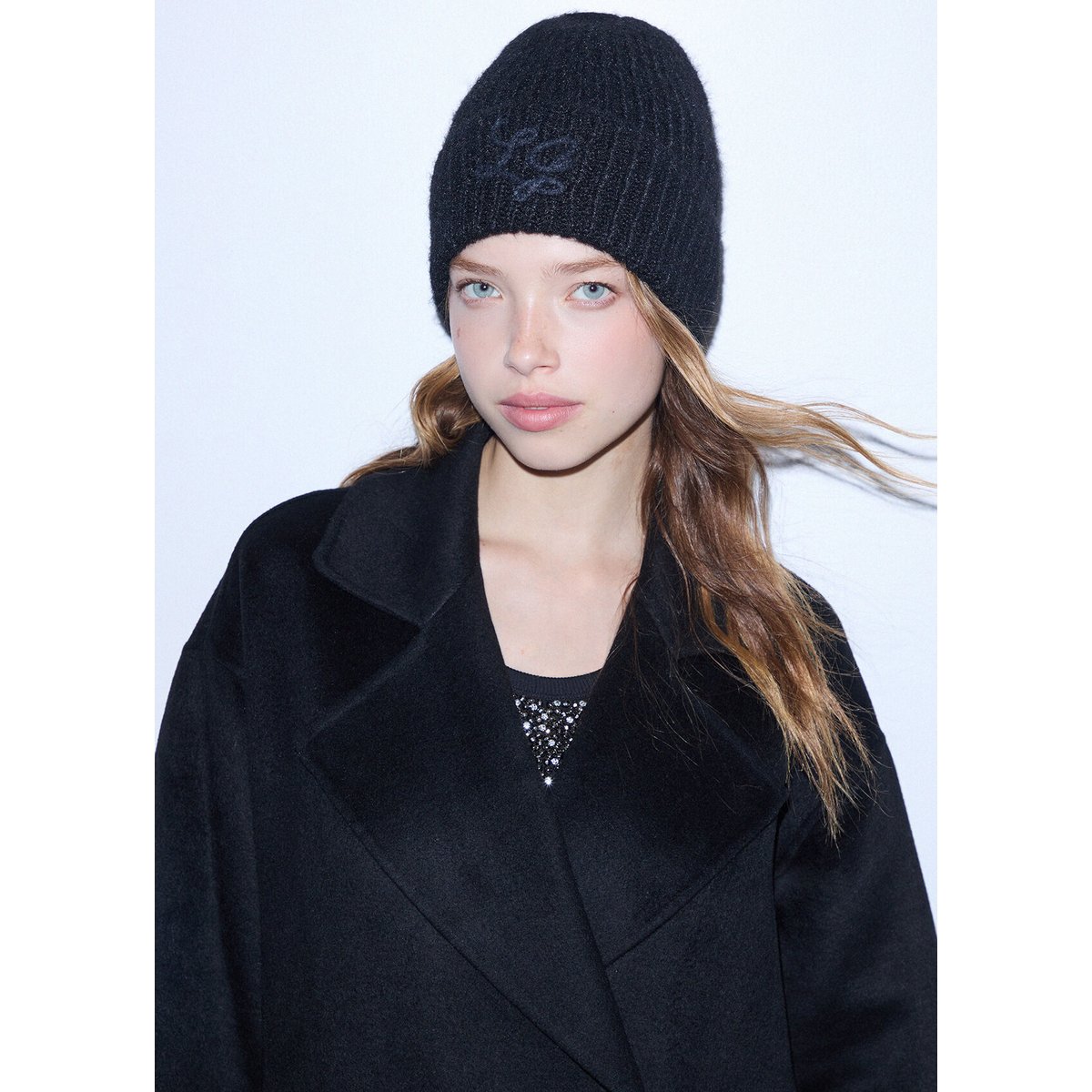 Chapeau en mélange de laine noir, LIU JO