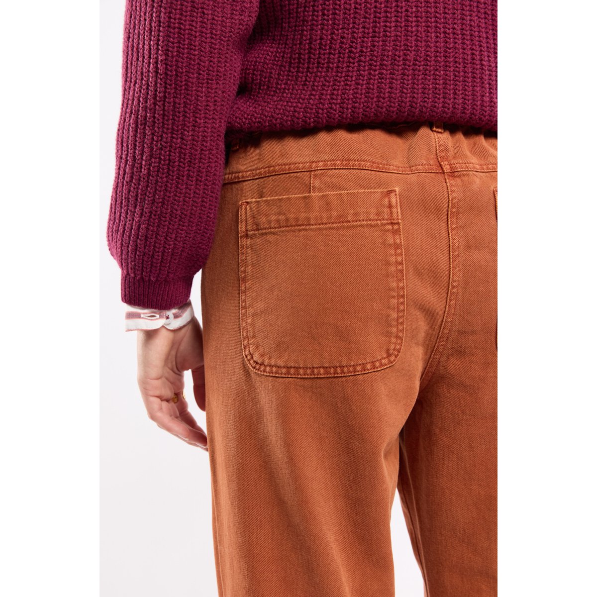 Jean taille élastique - coton rust, ARMOR-LUX