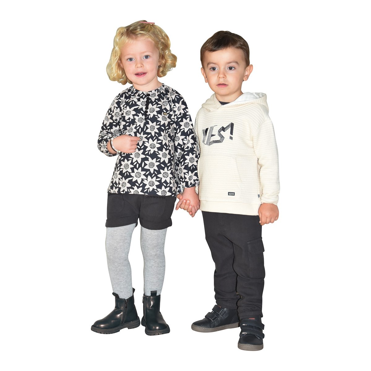 Sweat marlon molleton enfant beige, SUCRE D'ORGE