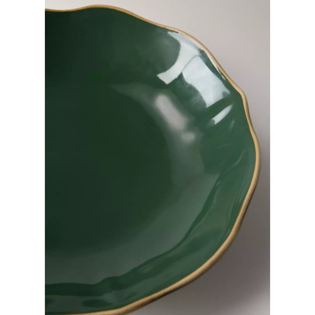 Assiette creuse grès vert, MANGO HOME