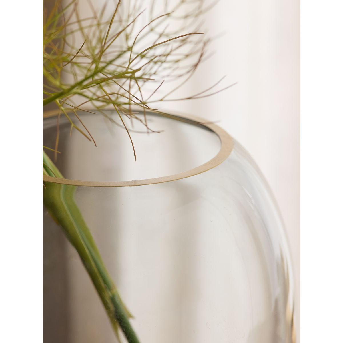 Vase en verre effet dégradé cooper ambre, NEXT