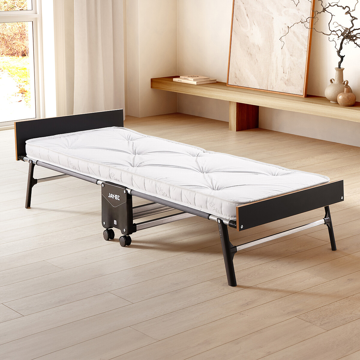Jay-Be® Grand Folding Bed with e-Pocket Tufted Mattress black, JAY-BE