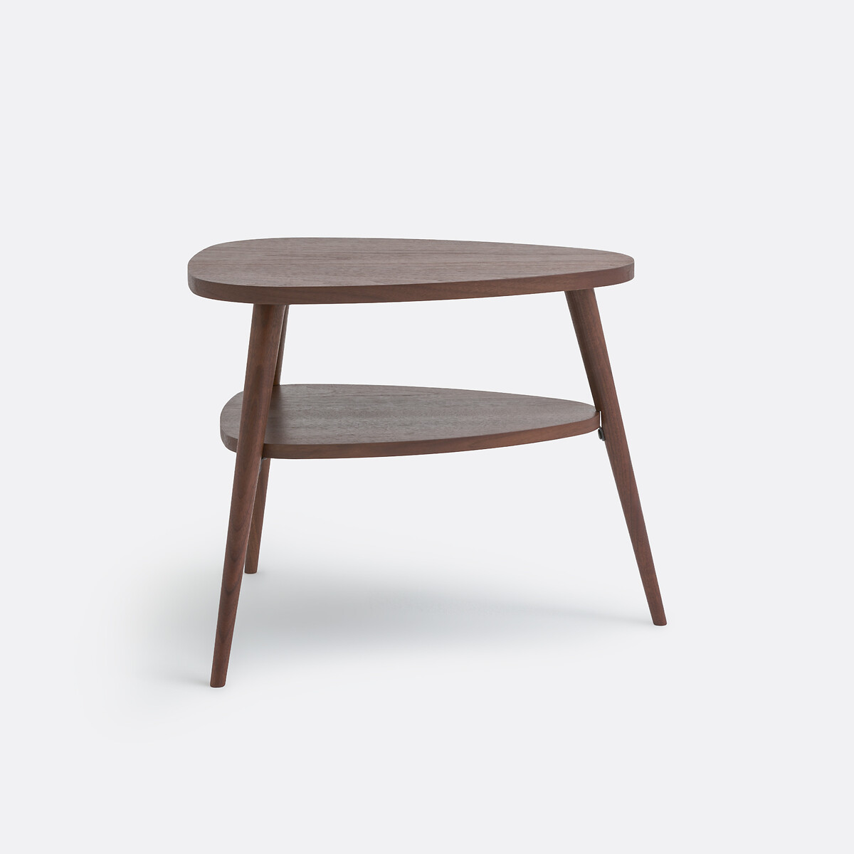 Quilda Walnut/Veneer Two-Tier Vintage Bedside Table walnut, LA REDOUTE INTERIEURS