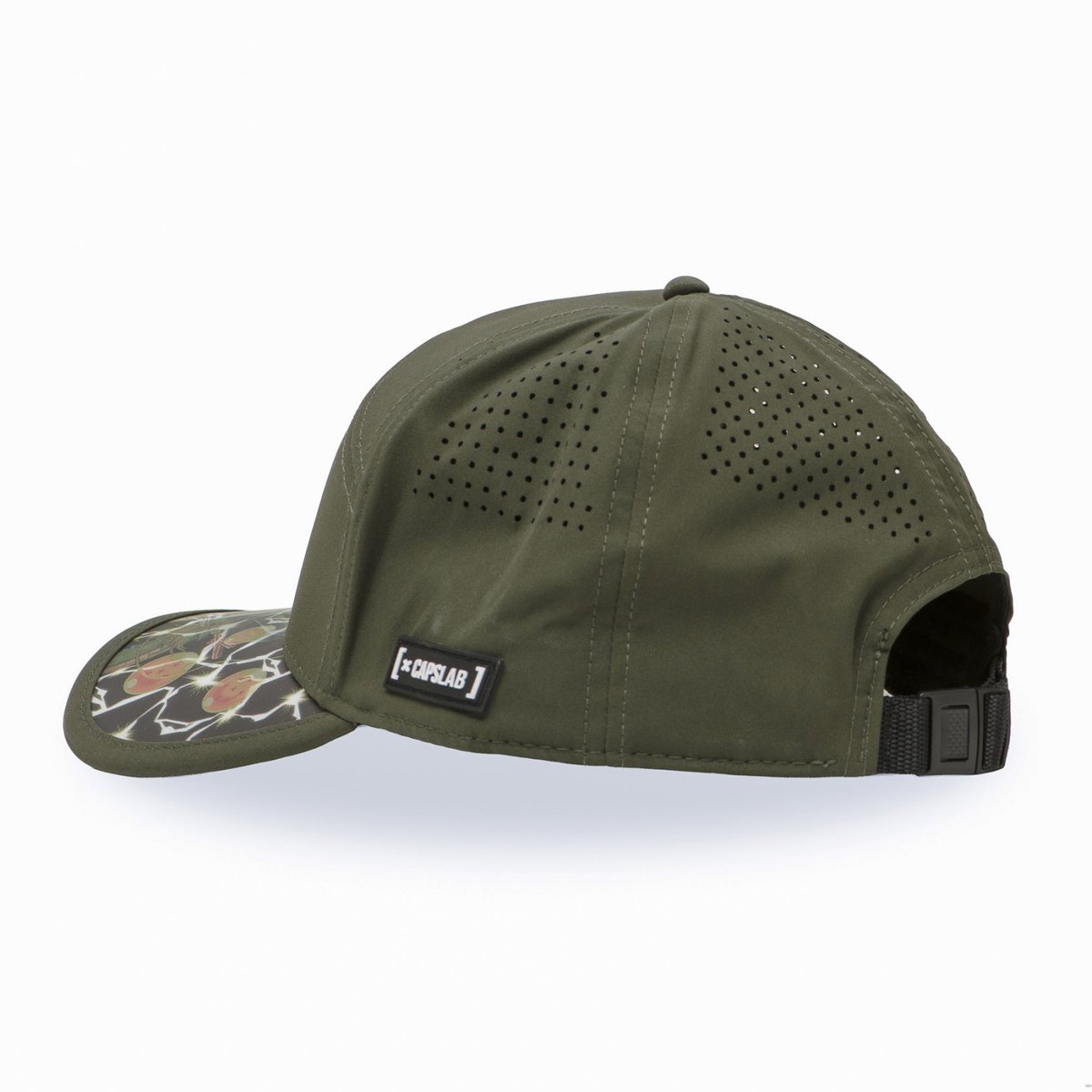 Casquette 6 panels Dragon Ball Z kaki foncé/orange, CAPSLAB