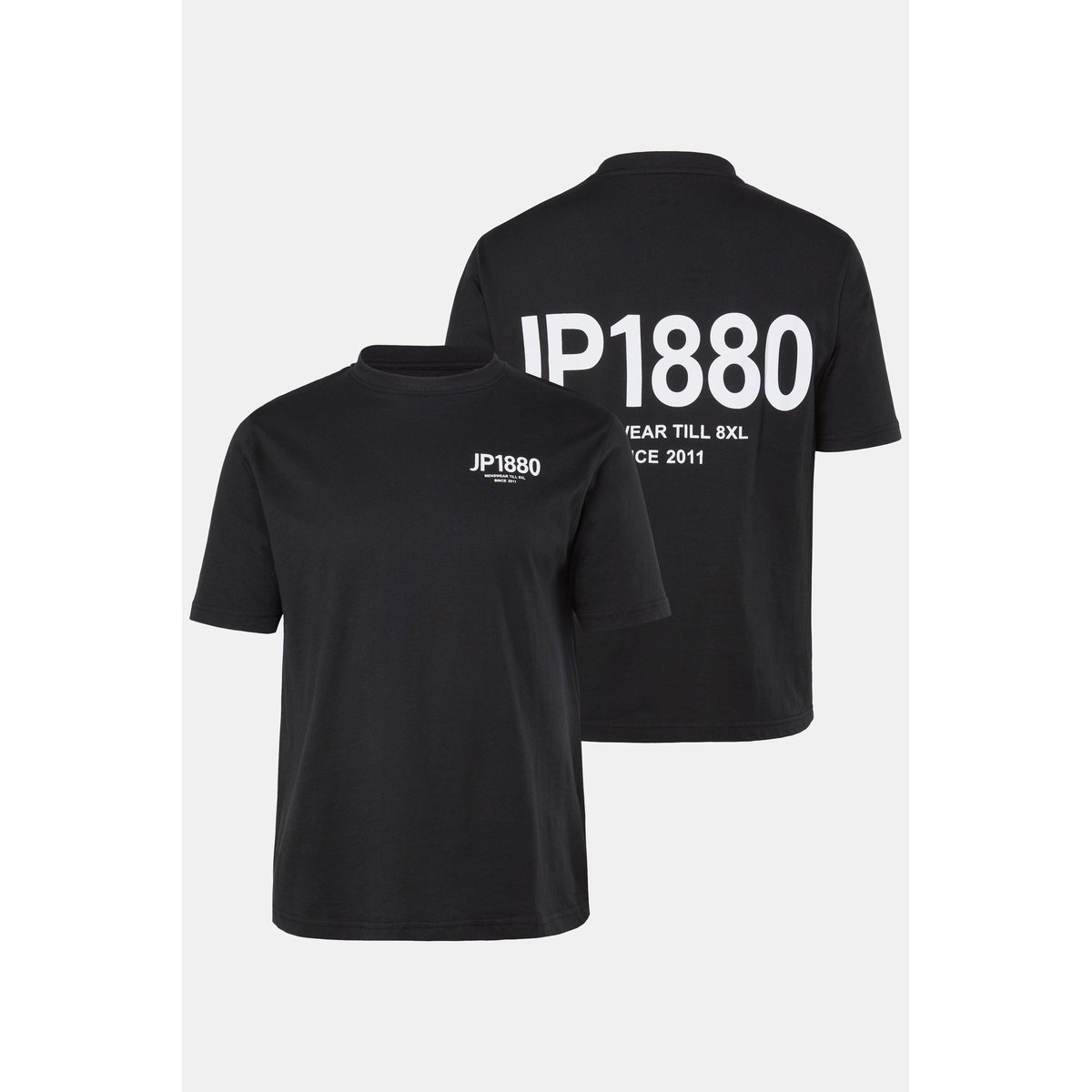 T-shirt, logo imprimé et manches courtes noir, JP1880