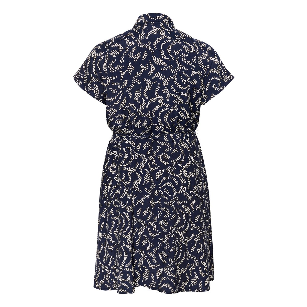 Dress bleu midnight marine lace print, KAFFE CURVE