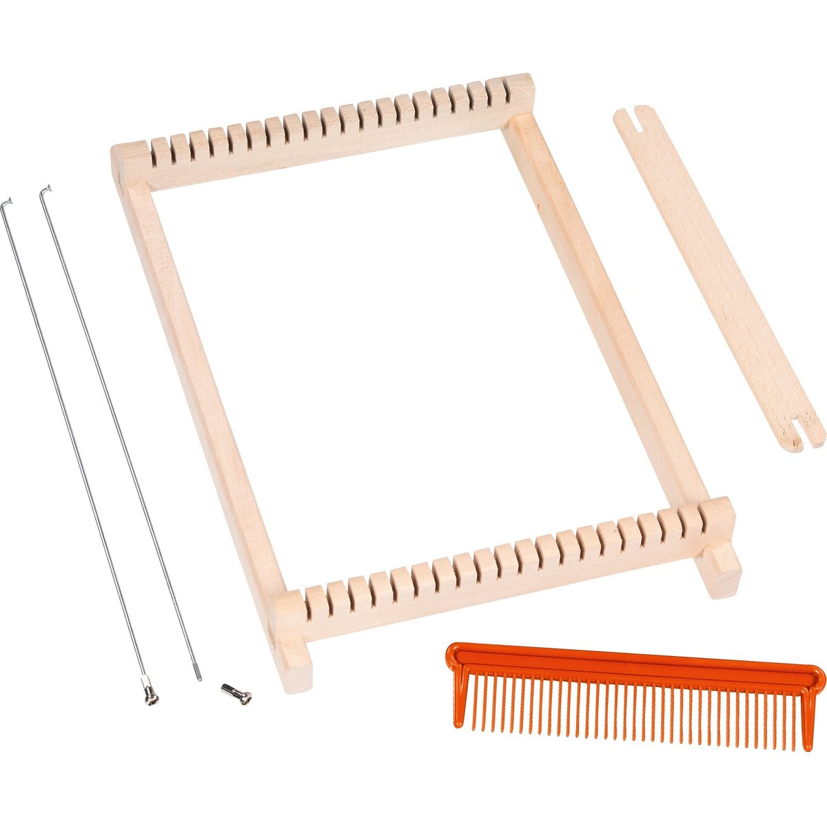 Métier à tisser en bois 17 cm beige, GOKI