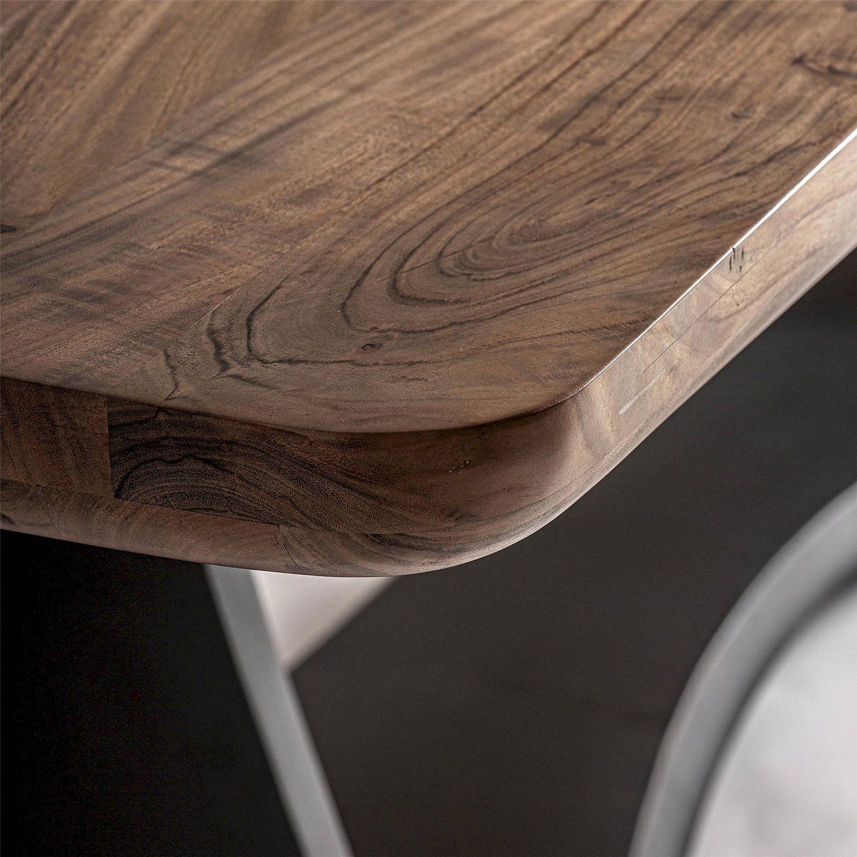 Table basse rectangulaire art déco en acacia noir naturel bois d'acacia, RECOLLECTION