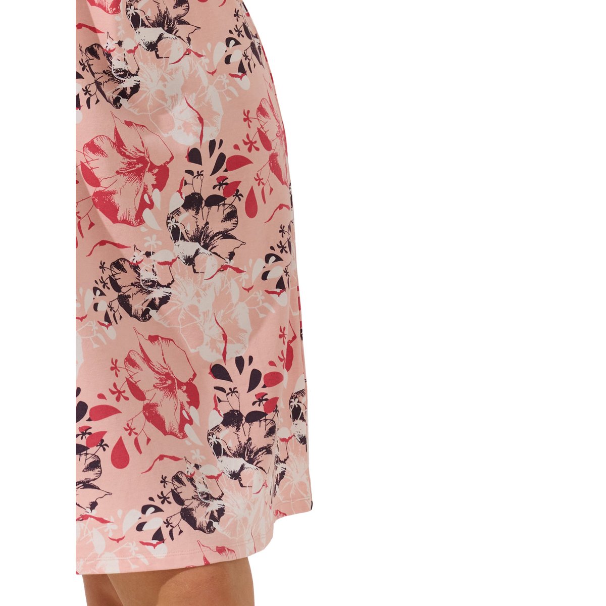 Chemise de nuit manches longues Ocean corail, LISCA
