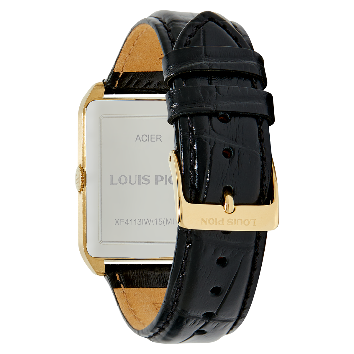 Montre Analogique  LEO doré blanc noir, LOUIS PION