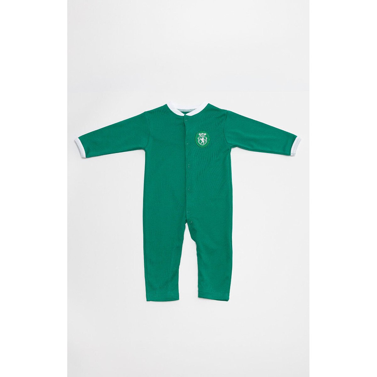 Babygrow Manga Comprida Verde Logo Retro, Sporting Clube de Portugal verde, SPORTING CLUBE DE PORTUGAL