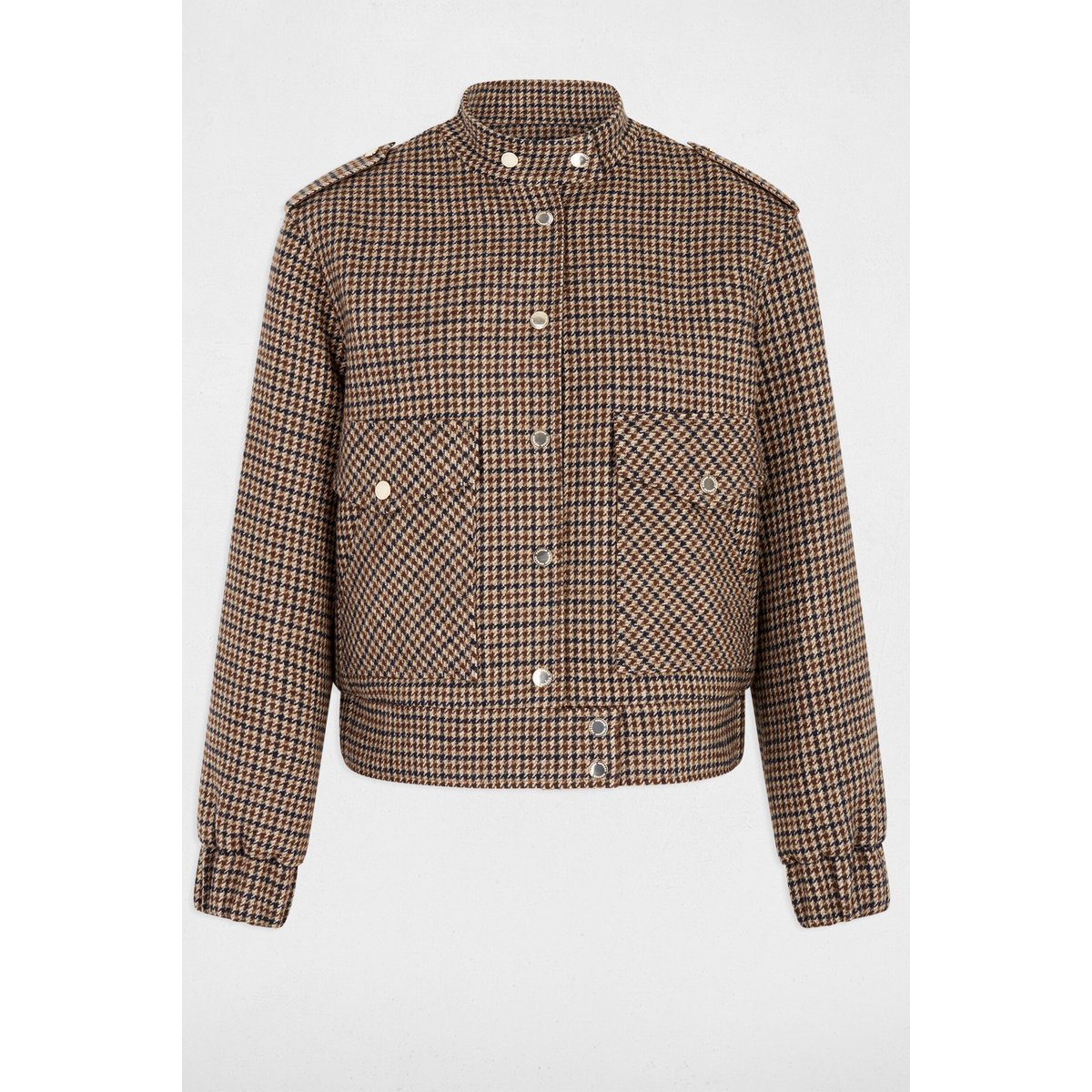 Blouson tweed col mao multicolore, MORGAN