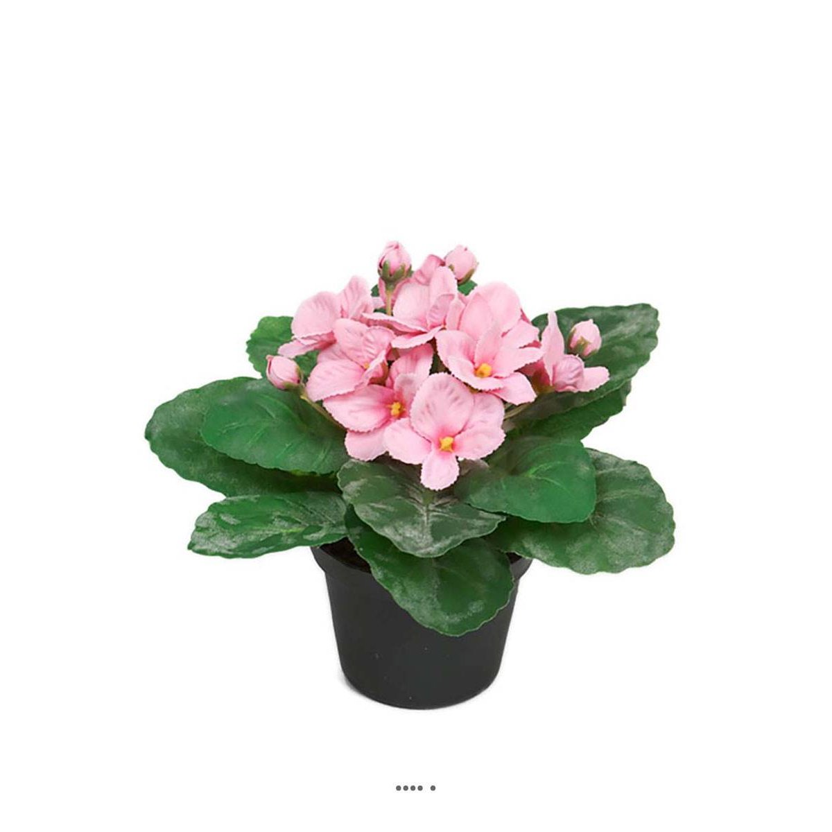 Saint Paulia artificiel en pot H 16 cm rose, ARTIFICIELLES