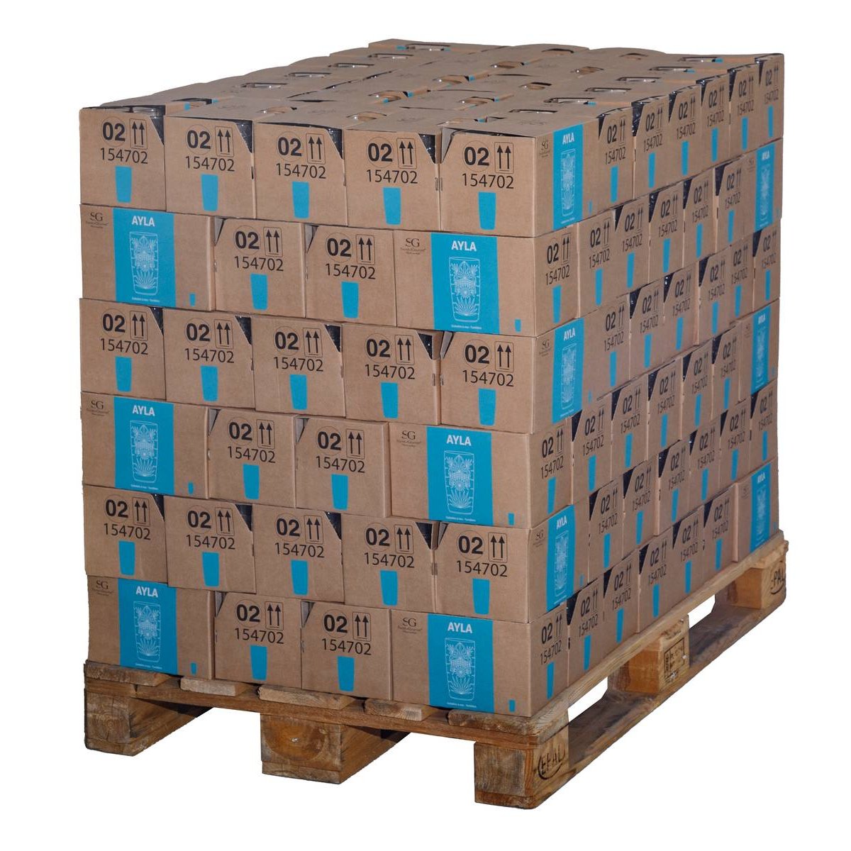 Lot de 6 verres à eau en verre 35 cl AYLA transparent, SECRET DE GOURMET