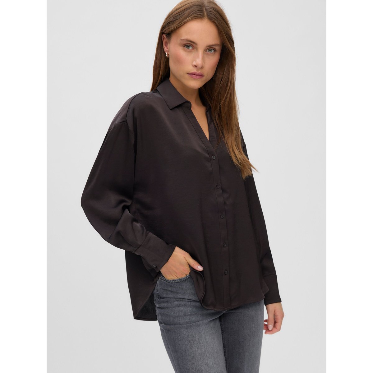 Chemise marron - chocolate torte 1, VERO MODA