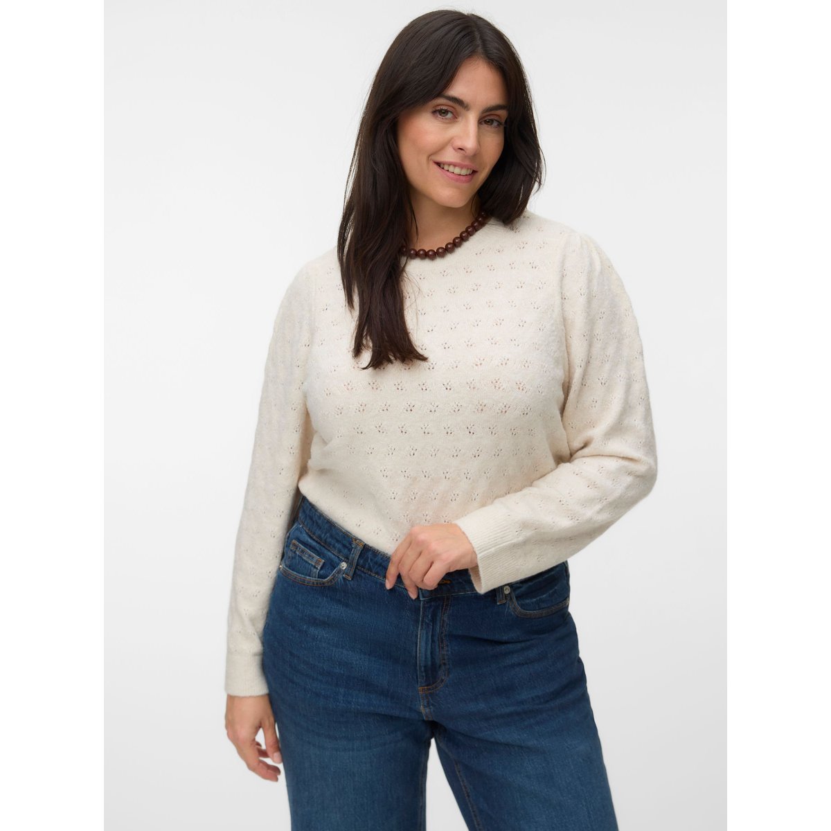Pull En Maille birch, VERO MODA