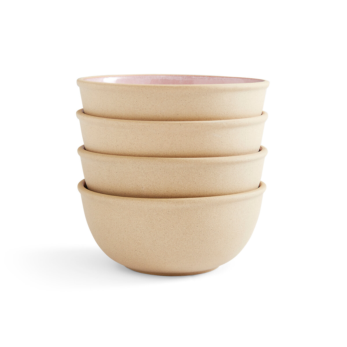 Set of 4 Minerals Medium Bowl pink, PORTMEIRION