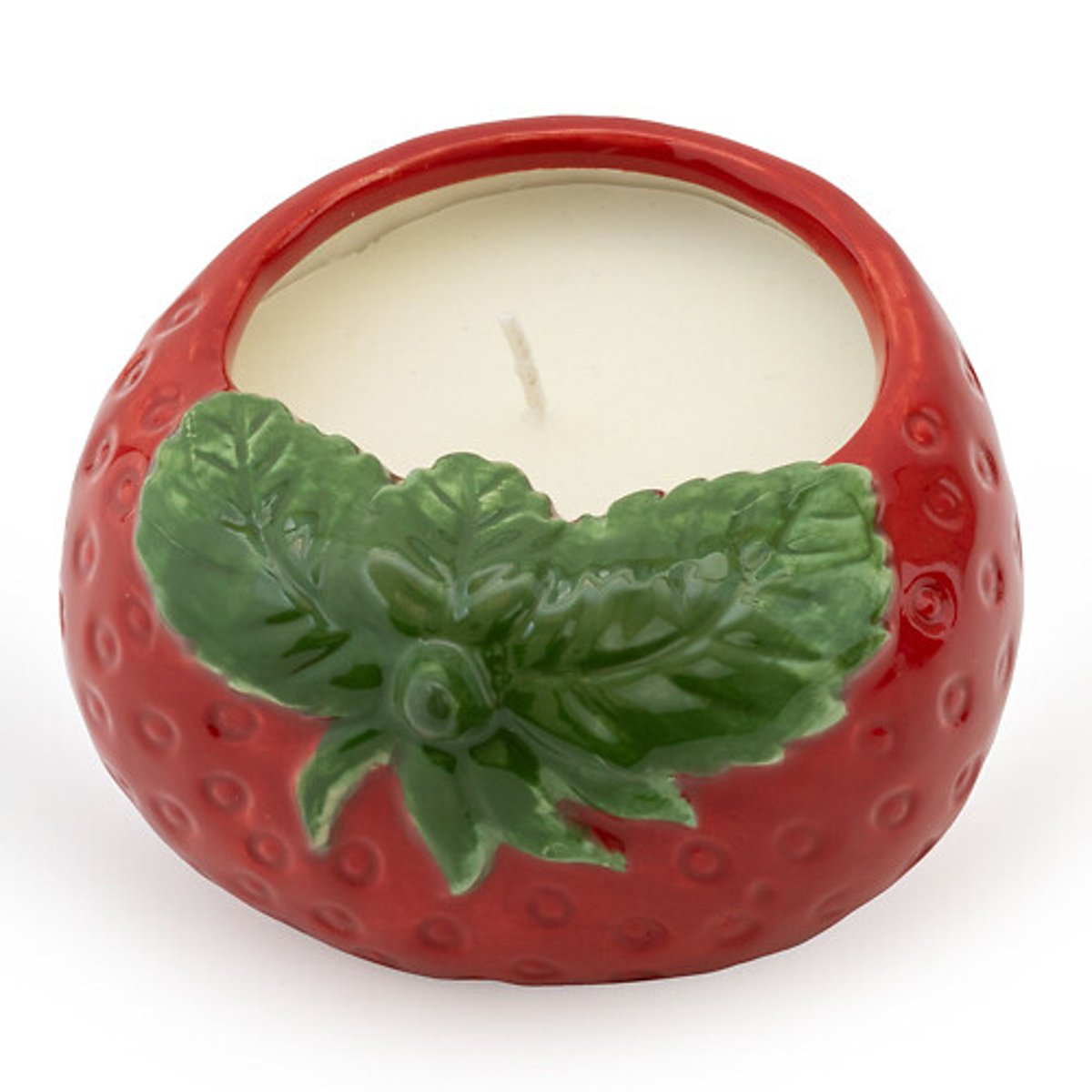 Strawberry Ceramic Candle red, SO'HOME