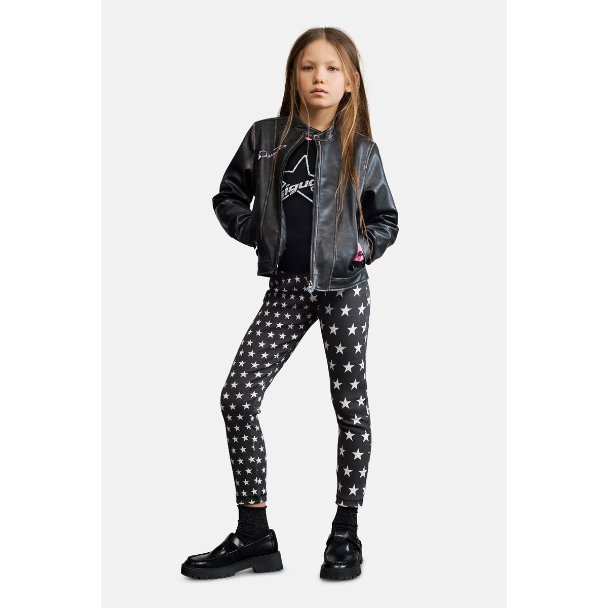 Blouson effet cuir noir, DESIGUAL