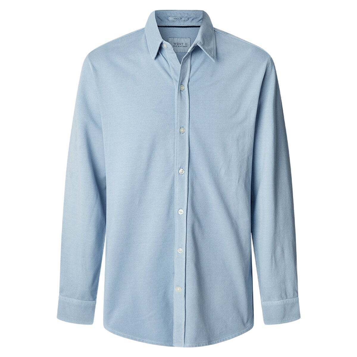 Chemise Coupe Slim En Piqué bleu clair tamise, PEPE JEANS