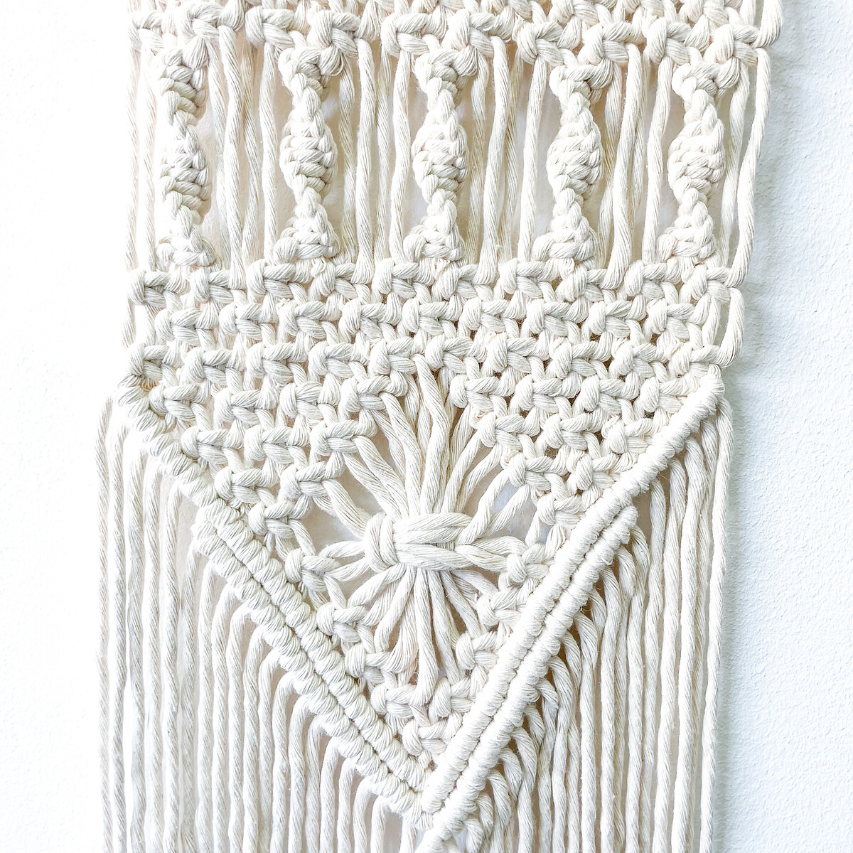 Decoração de parede em macramé ALFREDO, Macramar natural, MACRAMAR