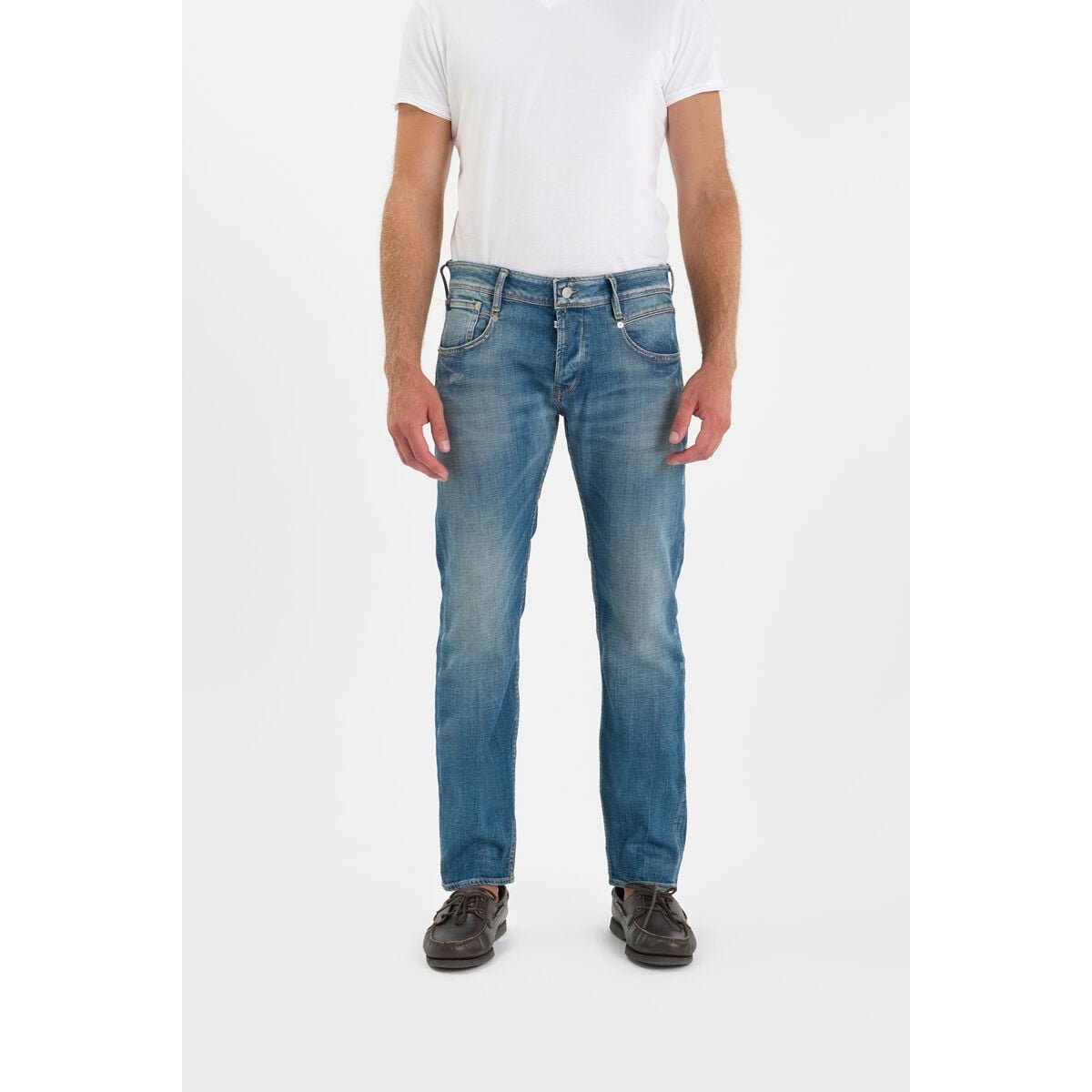 Jeans slim stretch 700/11, longueur 34 blue, LE TEMPS DES CERISES