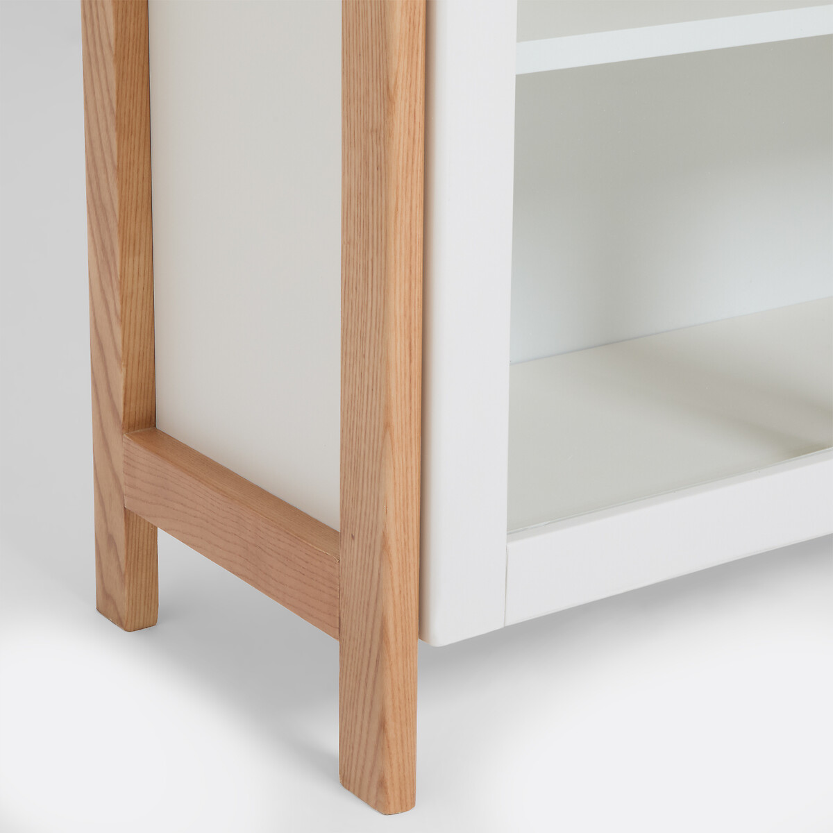 Estante/vitrine de 2 portas, A 200 cm, LUMEKO carvalho/branco, LA REDOUTE INTERIEURS