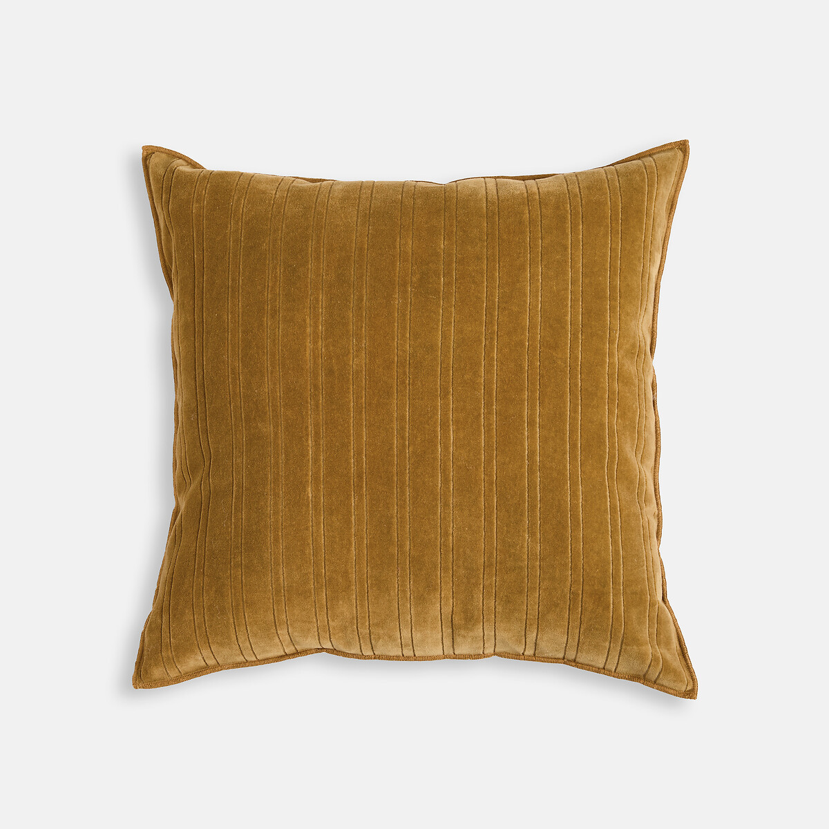 Funda de cojín 45 x 45 cm, terciopelo gofrado, MILO bronce , LA REDOUTE INTERIEURS
