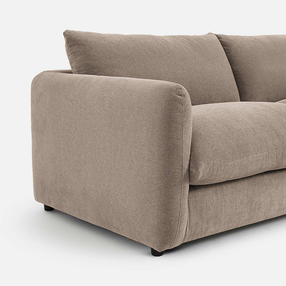 2-, 3- of 4-zits slaapbank in gemêleerd polyester, YDE taupe , LA REDOUTE INTERIEURS
