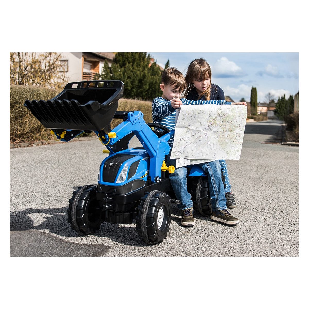 Rolly Toys Tracteur a Pedales rollyFarmtrac New Holland couleur unique, ROLLY TOYS