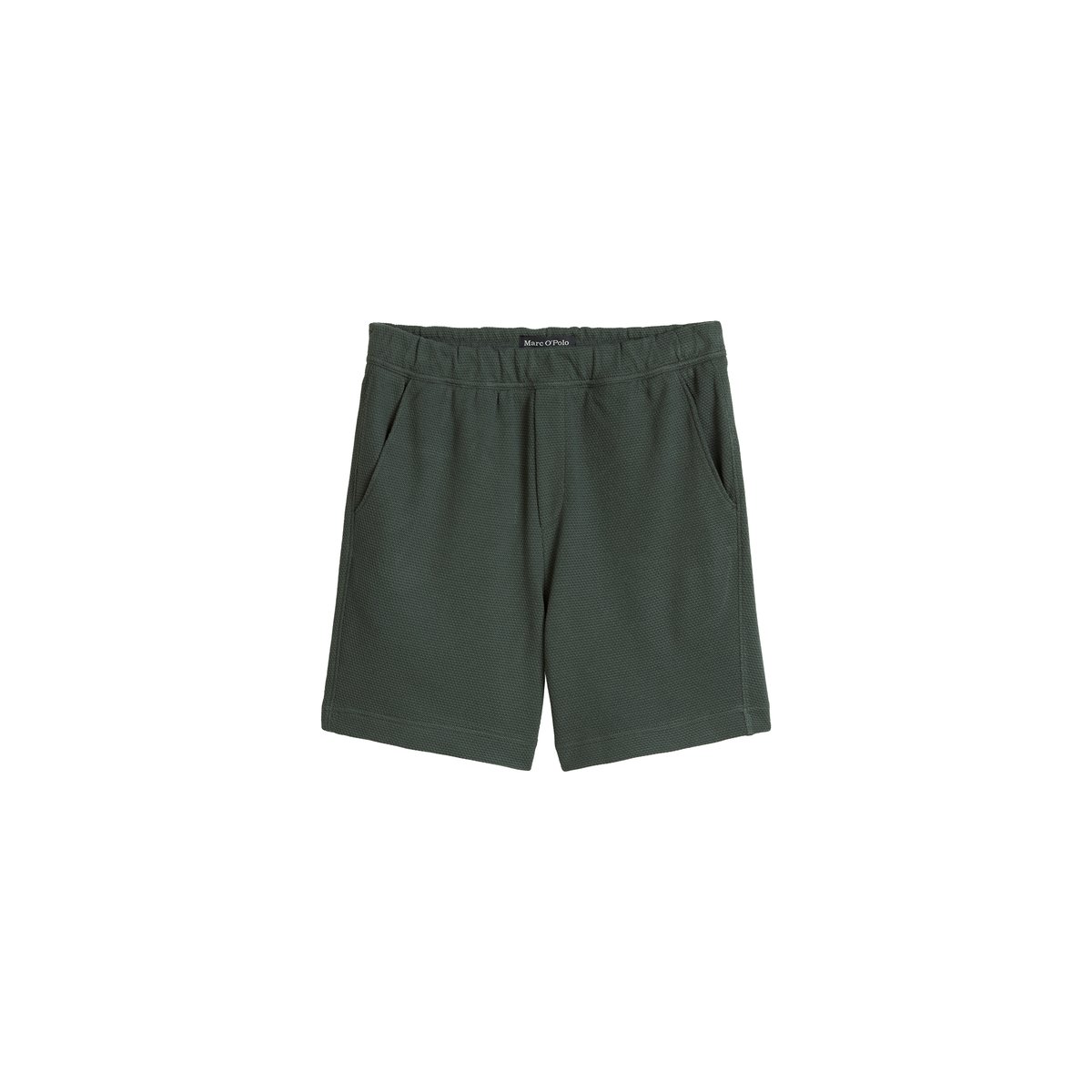 Short en jersey coupe classique avec une fine structure gaufrée gris foncé, MARC O'POLO