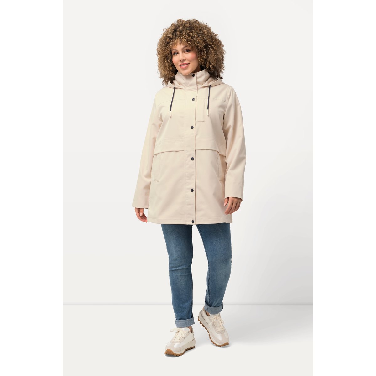 Parka HYPRAR, imperméable, col montant vanille, ULLA POPKEN