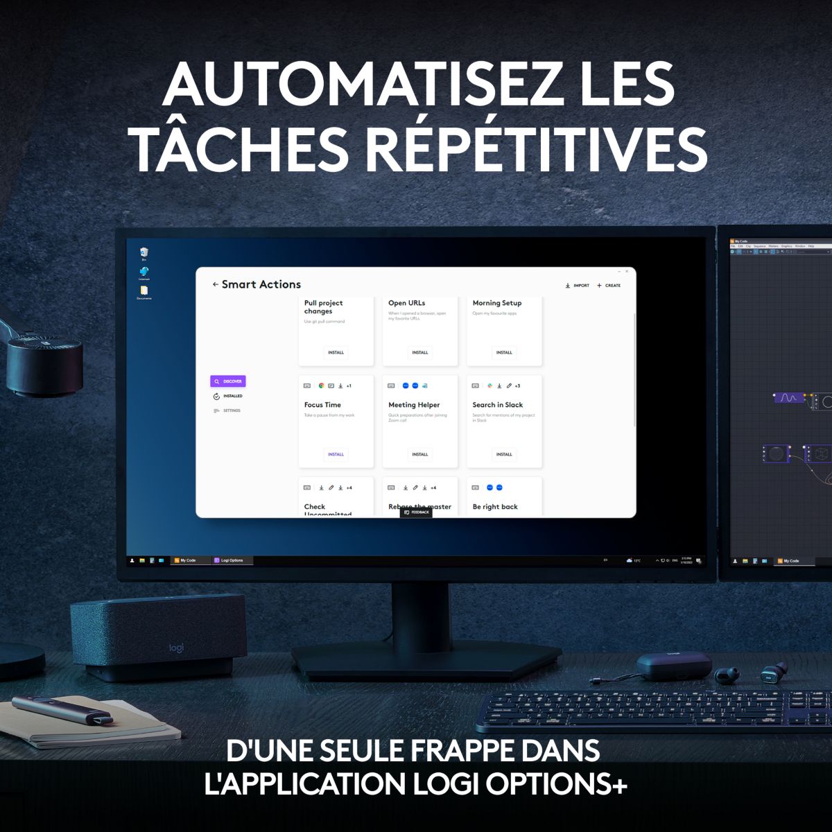 Clavier + Souris MX keys S avec repose poignet couleur unique, LOGITECH
