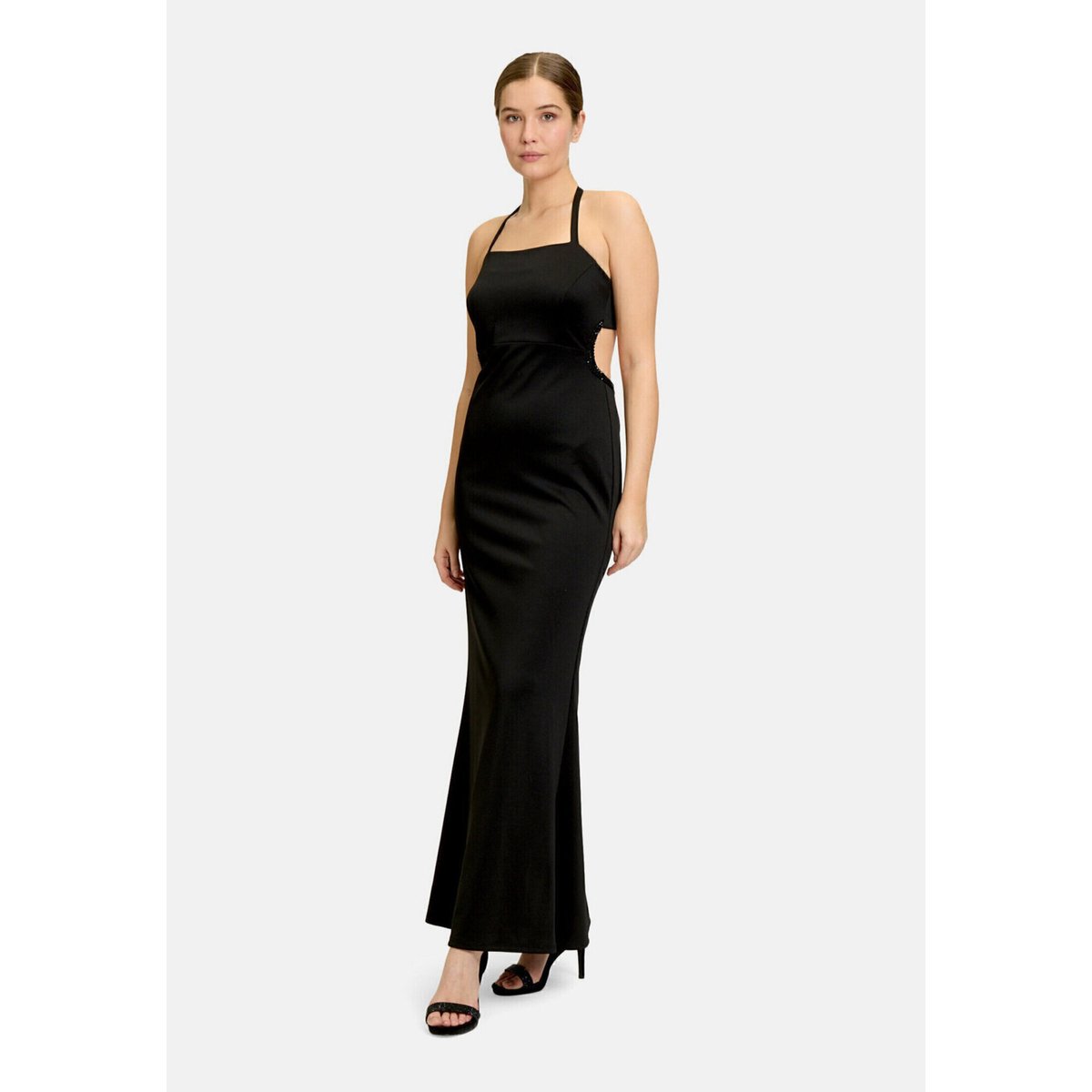 Robe de soirée à découpes noir, VERA MONT