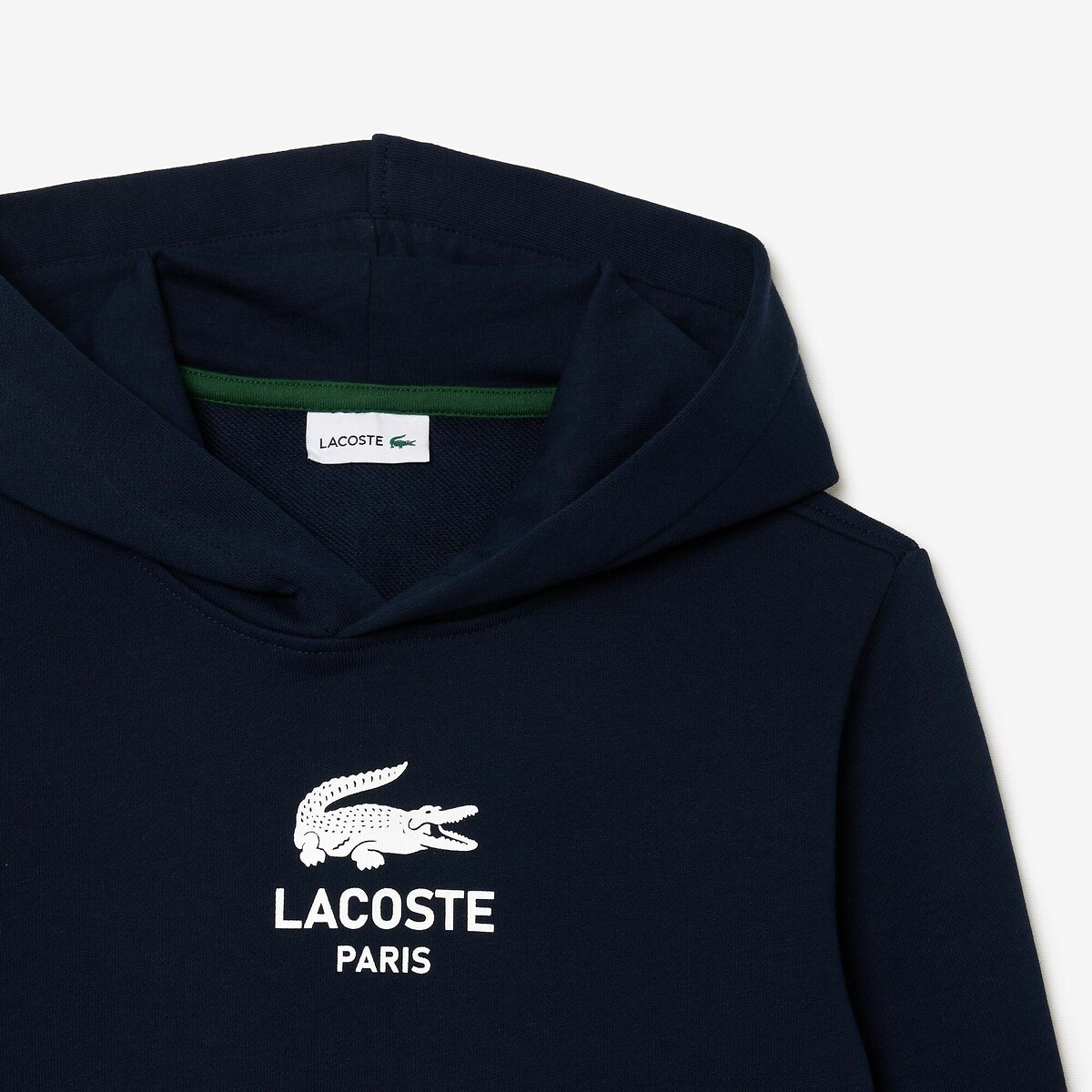Sudadera con capucha azul marino, LACOSTE