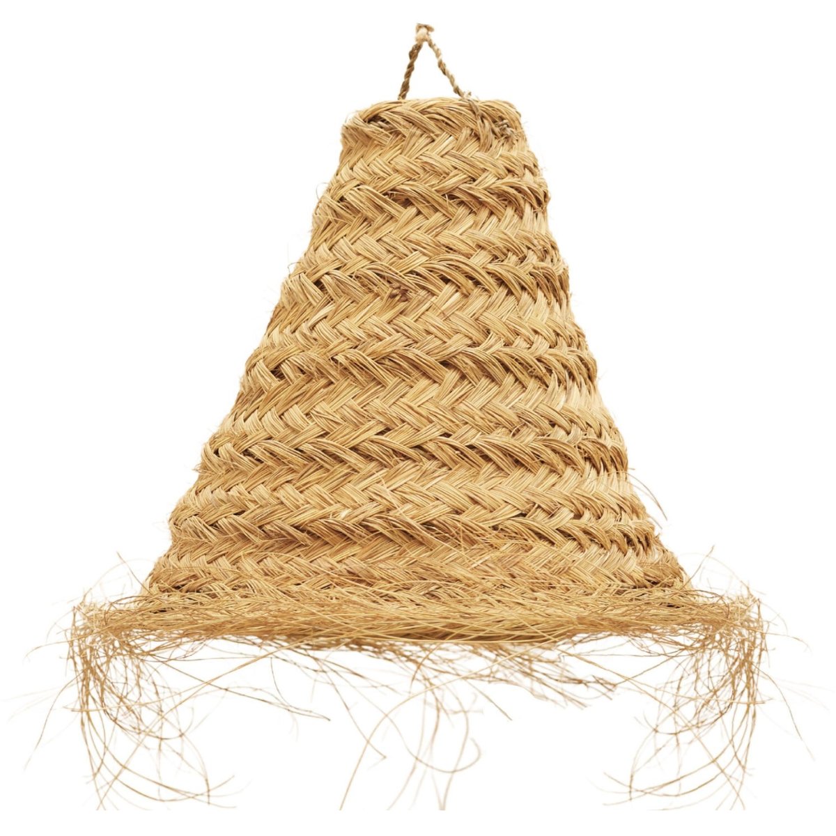 Abat-jour cône fibre de palmier -  LOJI naturel, HOME MAISON