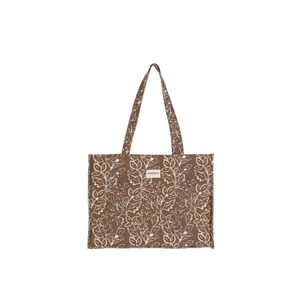 Sac 24h en coton, CHANTILLY marron chantilly, GABRIELLE PARIS