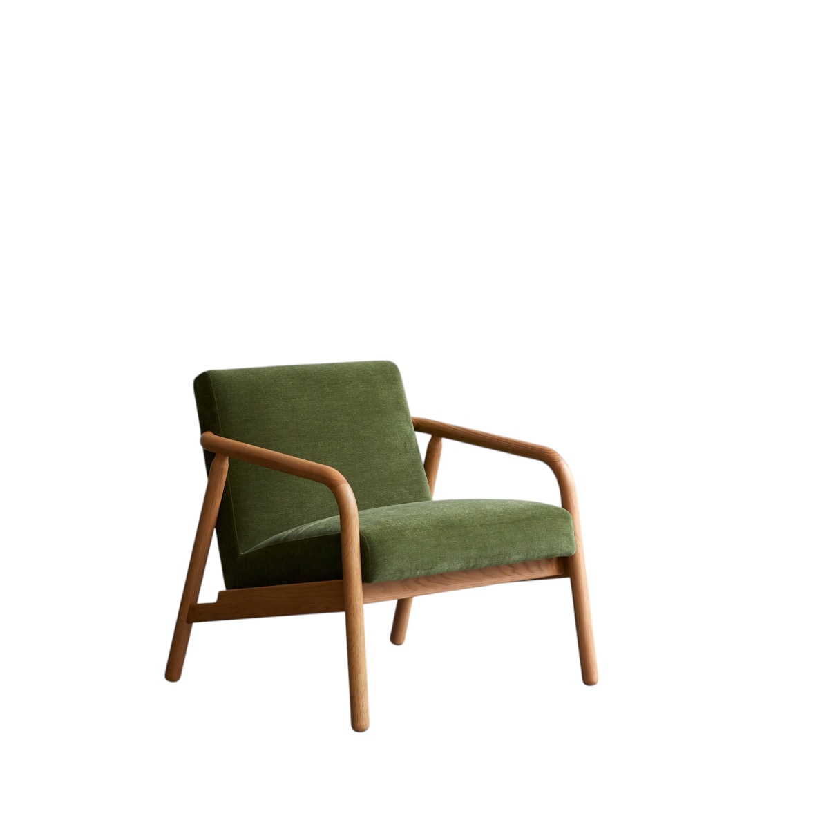 Fauteuil en Tissu massif, AXEL vert, TIKAMOON