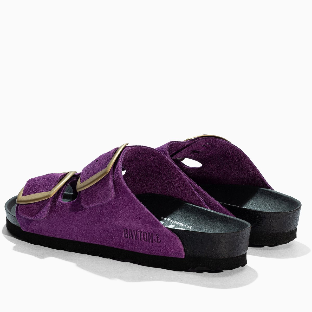 Sandales en cuir suedé ALICANTE violet, BAYTON
