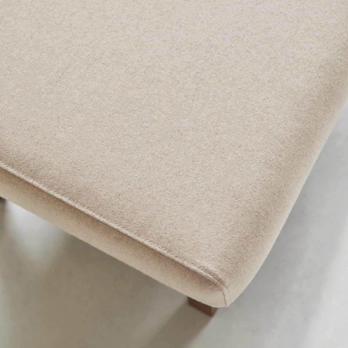 Repose-pied en Tissu, BJORN beige, TIKAMOON