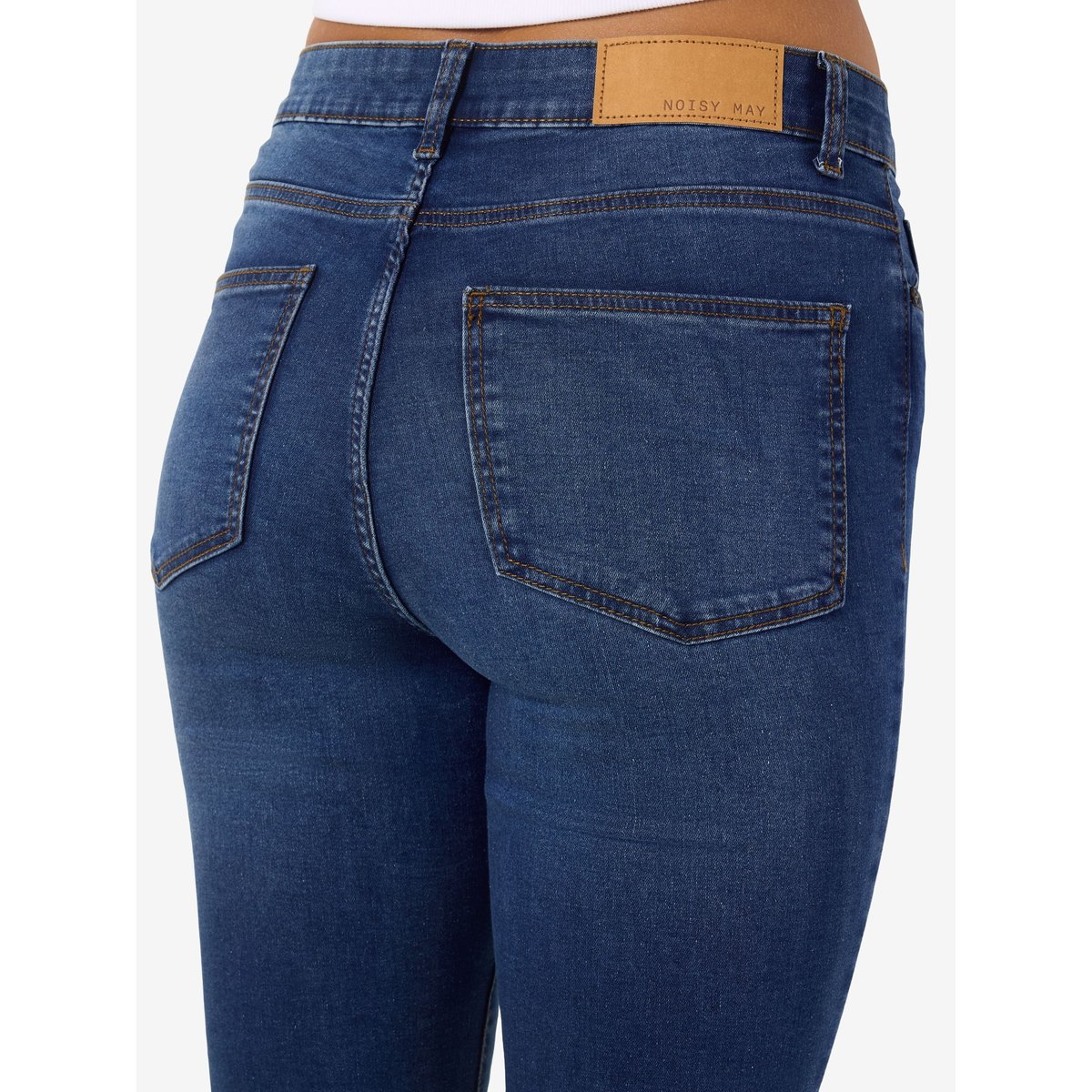 Jean flare, taille haute medium blue, NOISY MAY