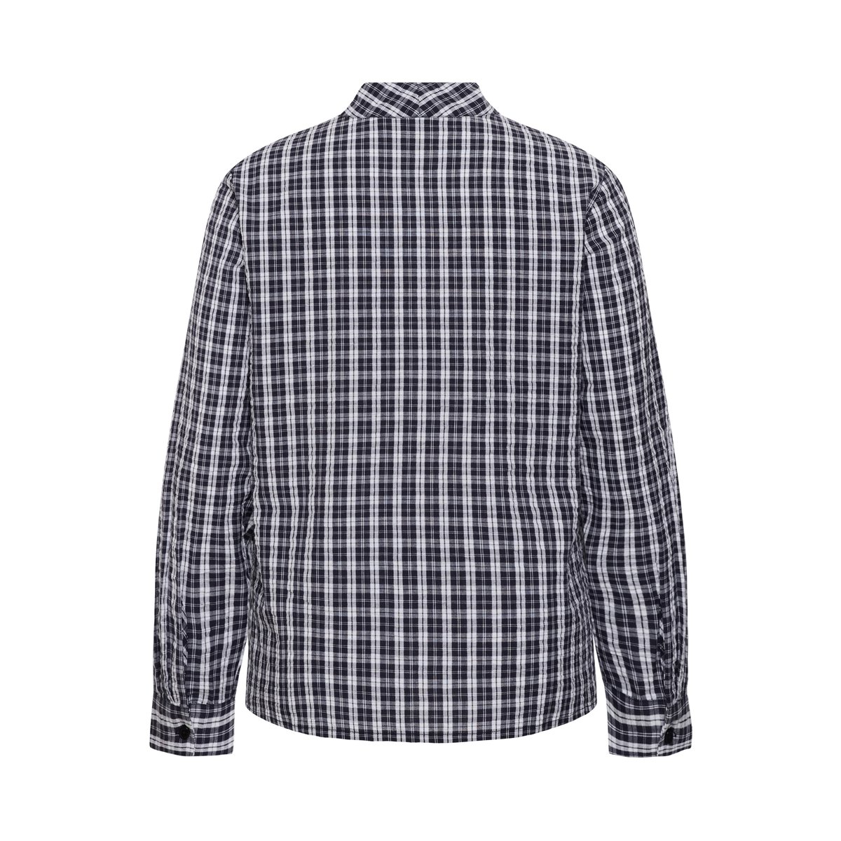 Chemise à manches longues bleu navy white check, KAFFE CURVE