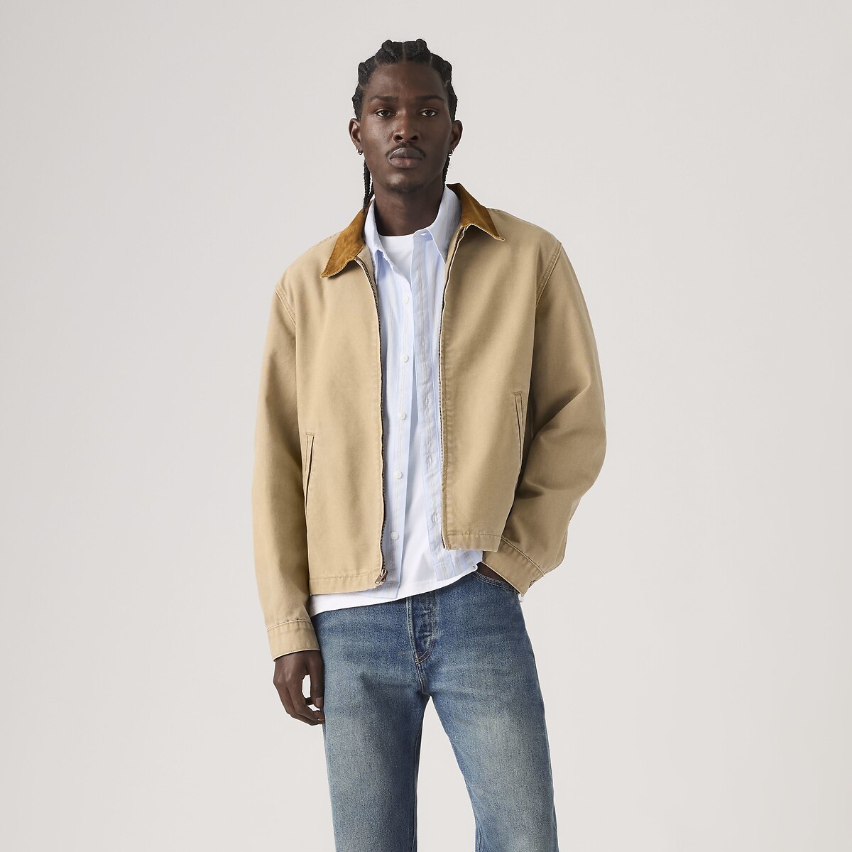 Veste zippée castro col contrasté tiger's eye, LEVI'S